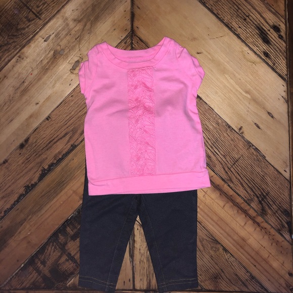 Carters pink too and leggings set - Picture 1 of 3